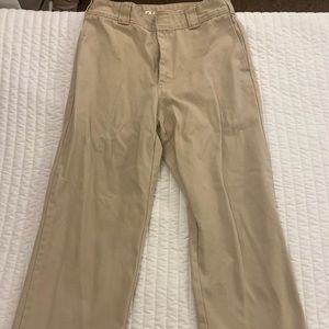 Dickies Worker Crop Roll Hem Khakis, Size 9